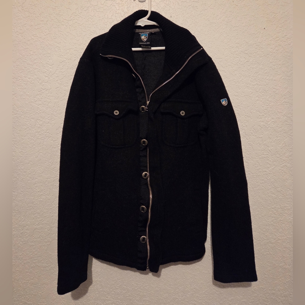 Kuhl Men's Black Zip-Up Sweater - Picture 5 of 9